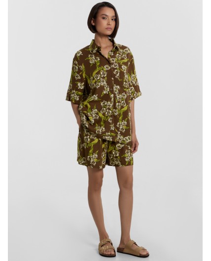 Шорты цветы на кенгуру