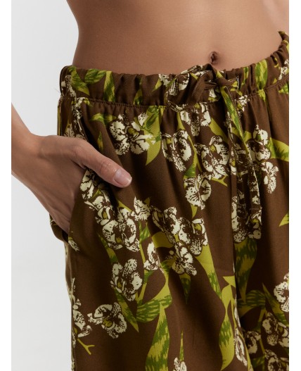 Шорты цветы на кенгуру