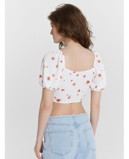 Топ розы на белом