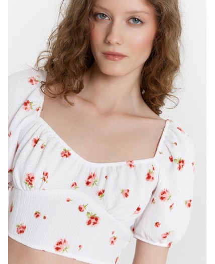 Топ розы на белом