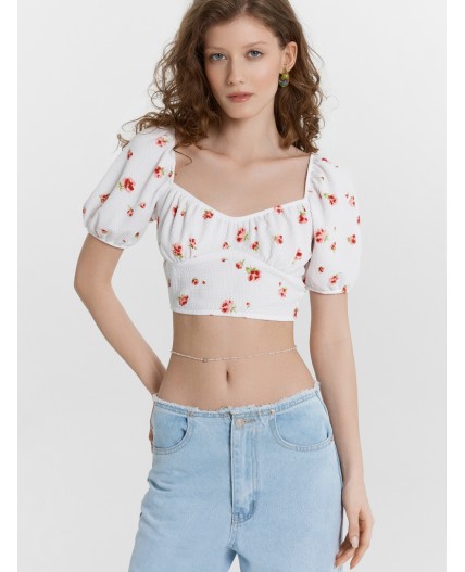 Топ розы на белом