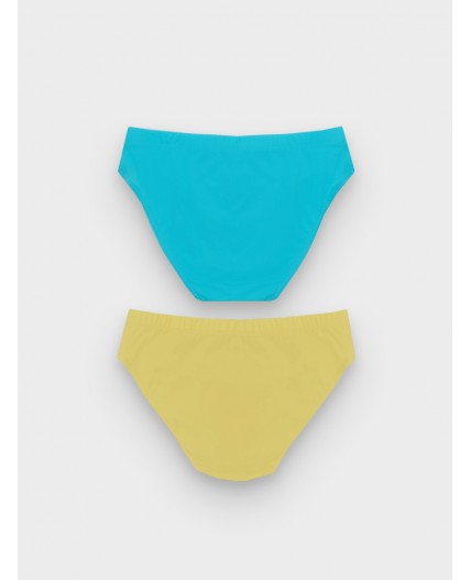 Трусы ярко -желтый +синий +печать