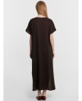 Платье домашнее т.коричневый