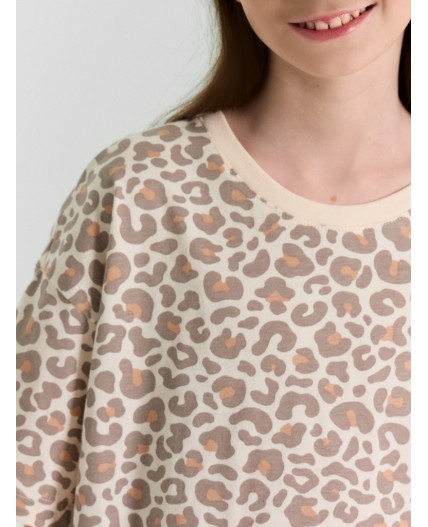 Футболка леопард