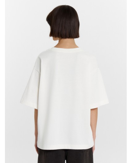 Футболка молочный