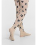 Колготки бежевый меланж