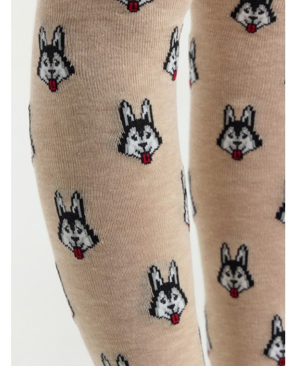 Колготки бежевый меланж