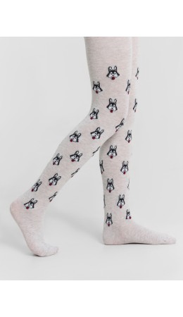 Колготки св.серый меланж