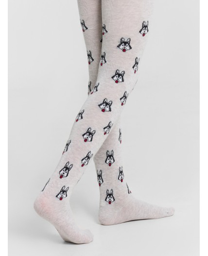 Колготки св.серый меланж