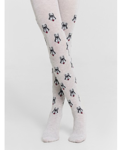 Колготки св.серый меланж