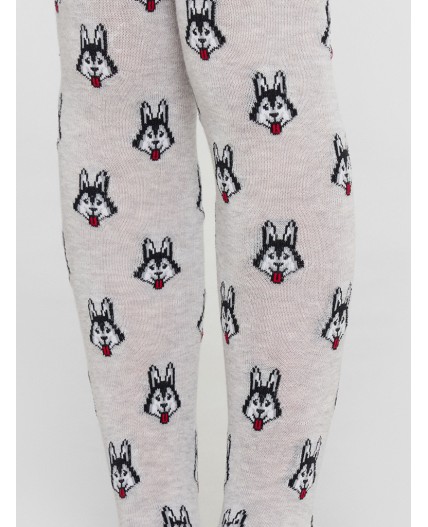 Колготки св.серый меланж