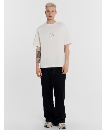 Футболка св.молочный +печать