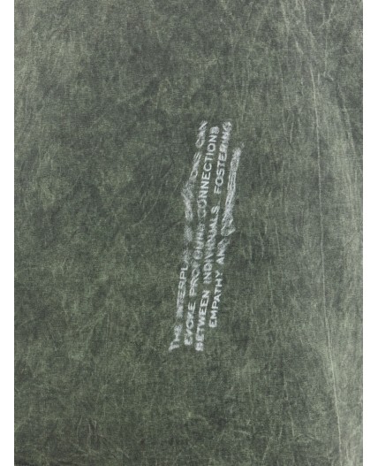 Футболка ACID WASH серый +печать