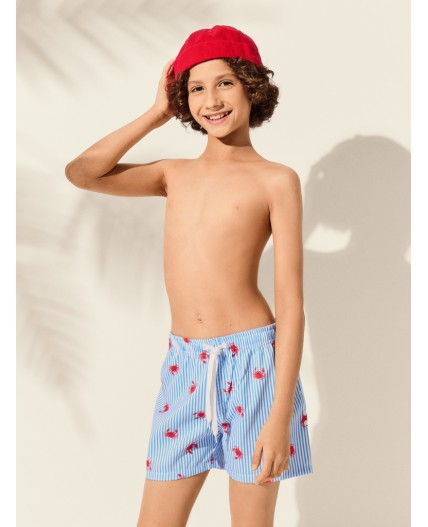 Трусы купальные крабики на полоске