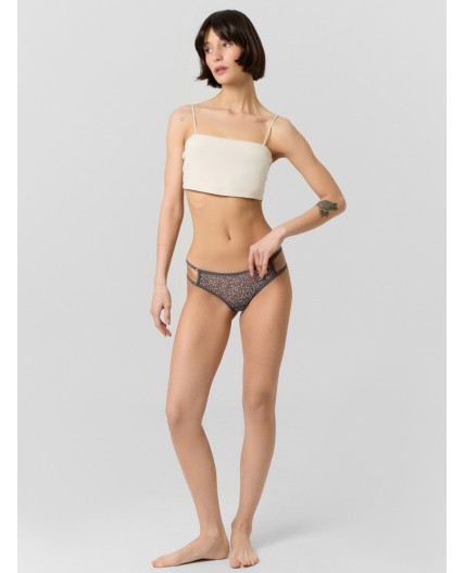 Трусы мелкий рисунок на т.сером