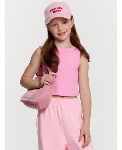 Топ розовый