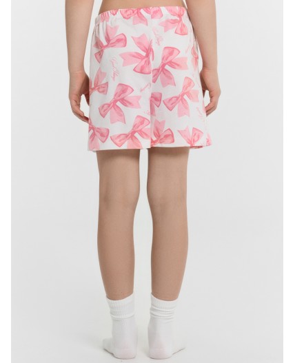 Комплект серый меланж 4306-А +бантики на белом