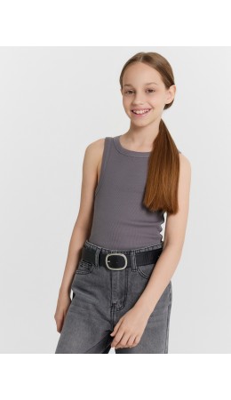 Топ темно -серый