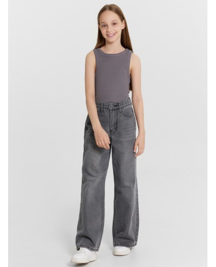 Топ темно -серый