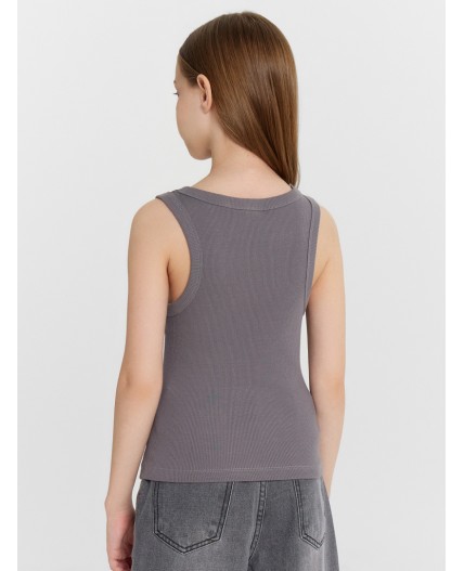 Топ темно -серый