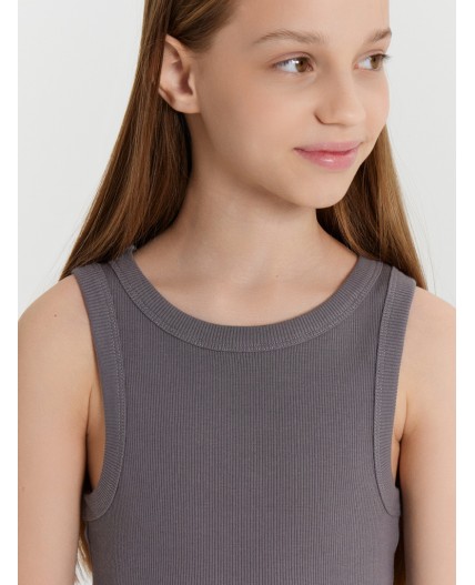 Топ темно -серый