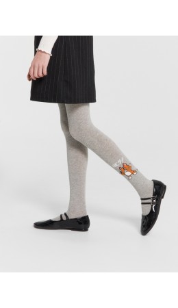 Колготки серый меланж