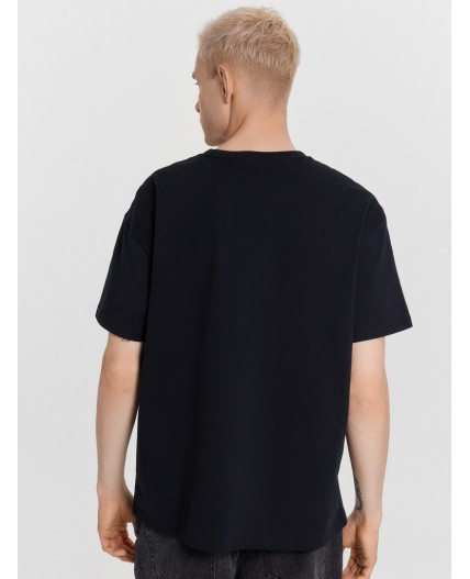 Футболка черный +печать