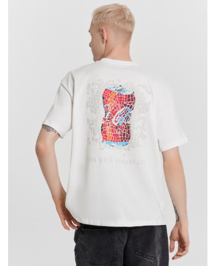 Футболка белый +печать