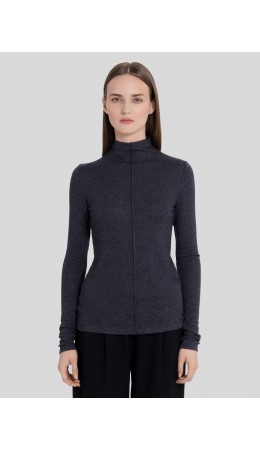 Джемпер меланж темно-серый 4348-F