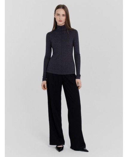 Джемпер меланж темно-серый 4348-F