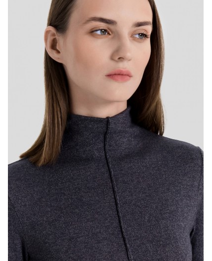 Джемпер меланж темно-серый 4348-F