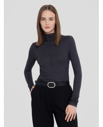 Джемпер меланж темно-серый 4348-F