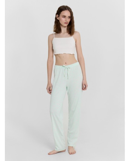 Брюки сердечки на св.мяте