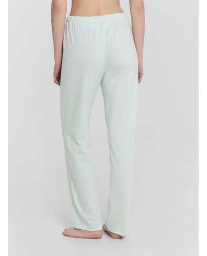 Брюки сердечки на св.мяте
