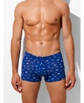 Трусы лого на синем +т.синий