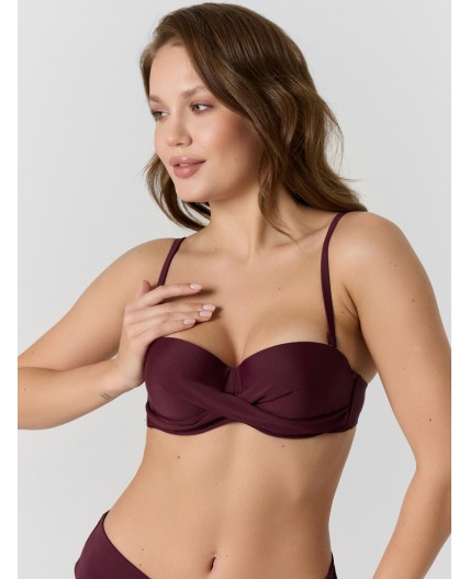 Бюстгальтер винный