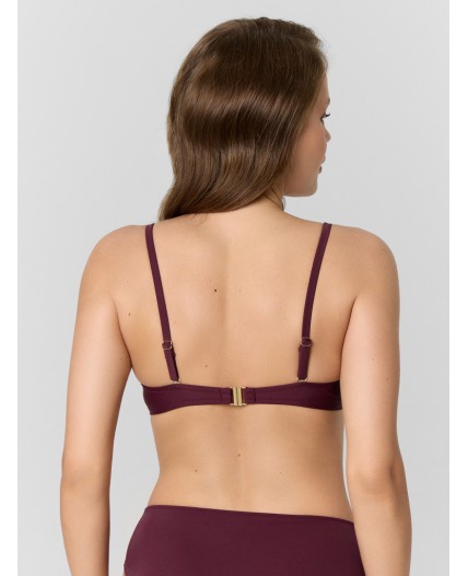 Бюстгальтер винный