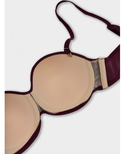 Бюстгальтер винный