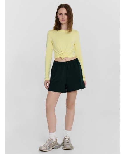 Шорты пыльная зелень