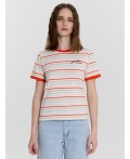 Футболка полоска на св.молочном
