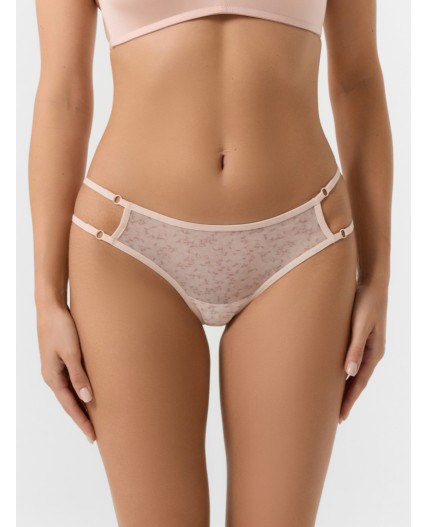 Трусы мелкий рисунок на серебристом пионе