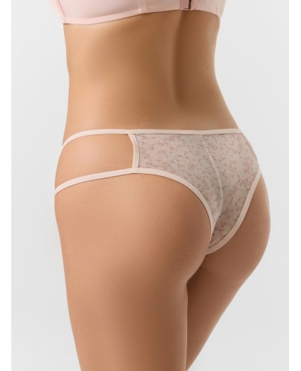 Трусы мелкий рисунок на серебристом пионе