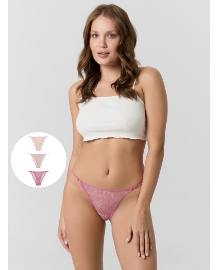 Трусы веточки на розовом