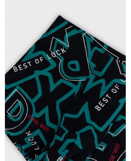 Трусы буквы на черном