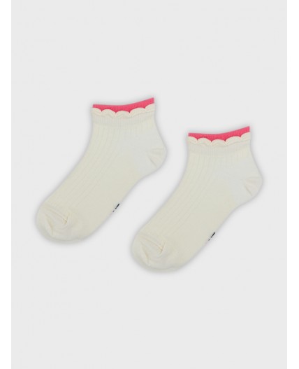 Носки молочный /лиловый