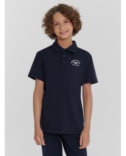 Поло неви +печать