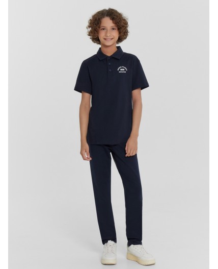 Поло неви +печать