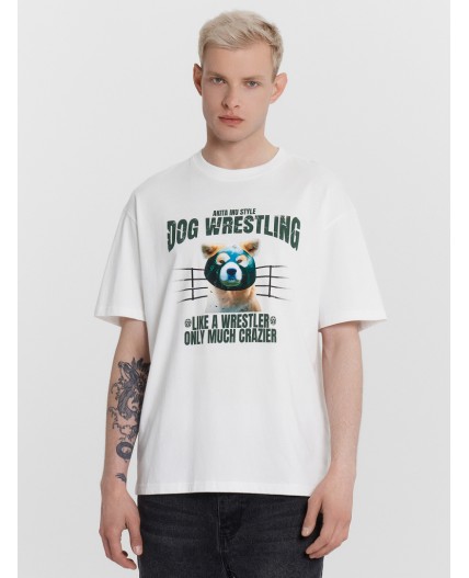 Футболка белый +печать