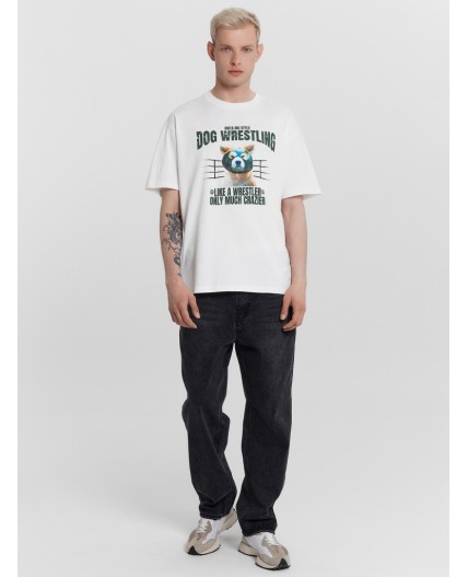 Футболка белый +печать