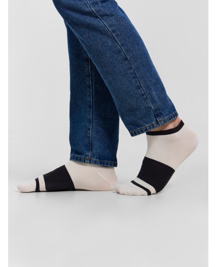 Носки молочный /графитовый